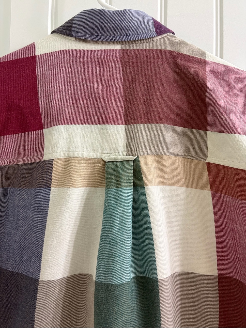Ralph Lauren Chaps Multicolor Plaid Short-Sleeve Button-Down Shirt M Vintage 90s - Picture 5 of 8